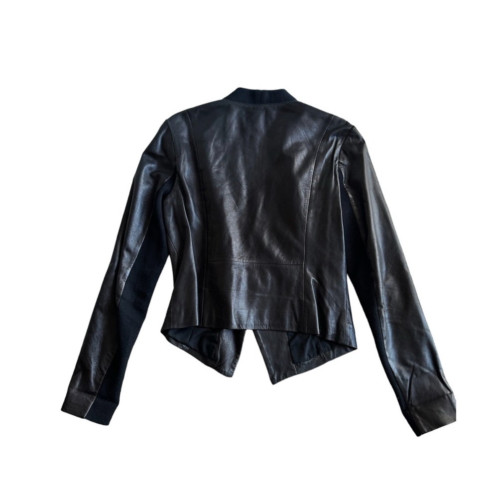 🚫SOLD🚫 Trouvé lambskin leather asymmetrical blazer - Picture 2 of 4